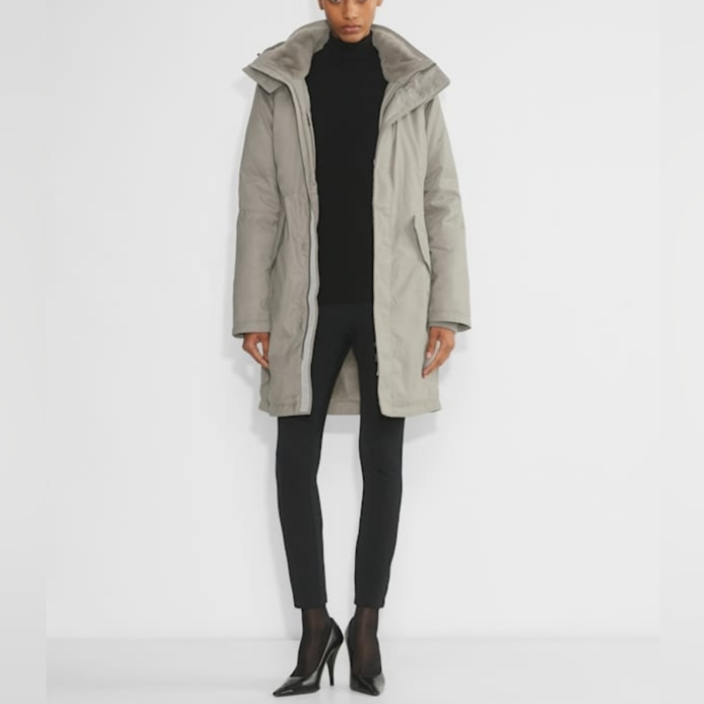 Aritzia babaton Oskar Parka goose jacket sz S modern taupe COZY WARM